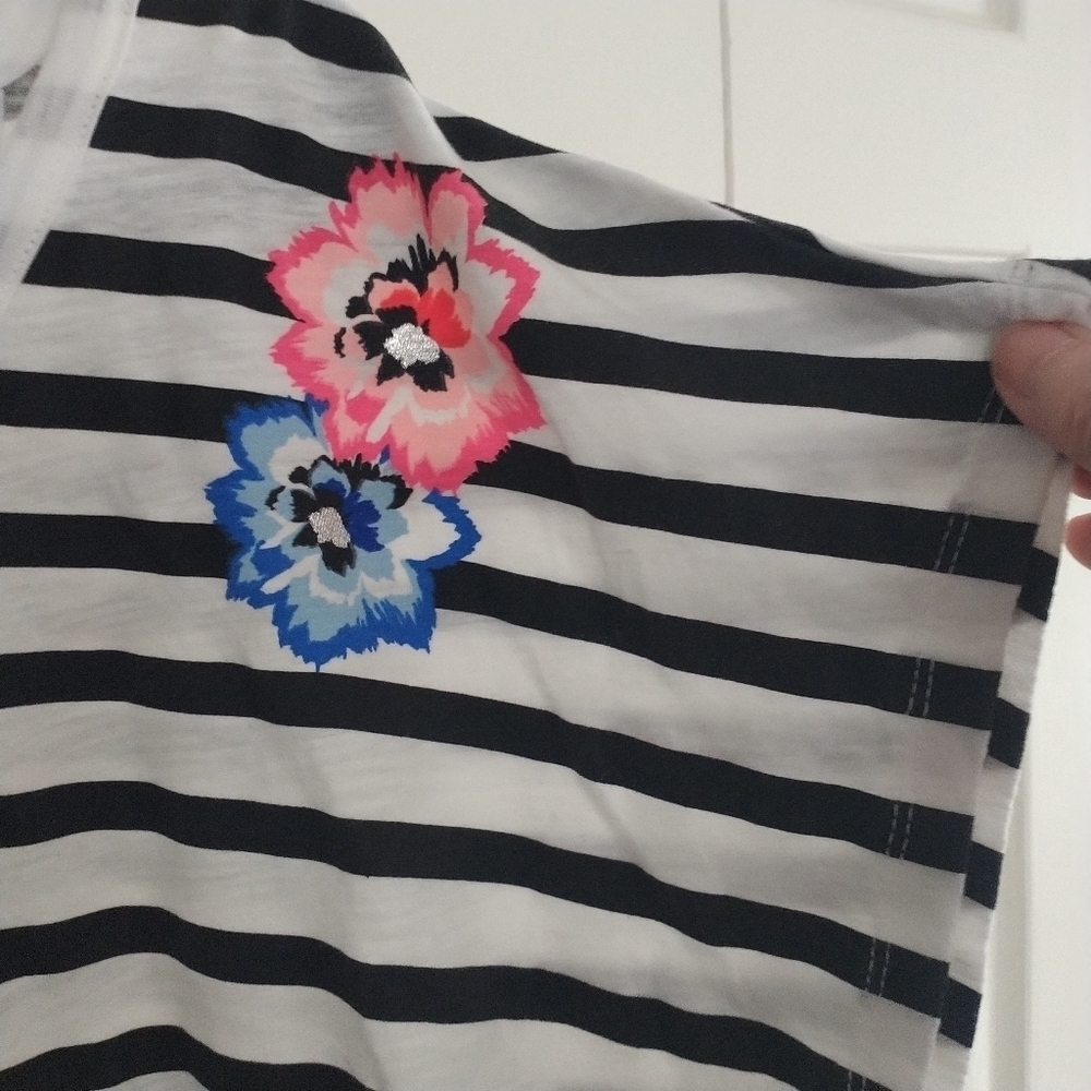 Lane Bryant Cap Sleeve Stripe Top 18/20 - Picture 4 of 6